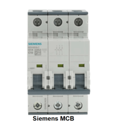 Siemens 5SY73 MCB Breaker 10amp 3 Pole