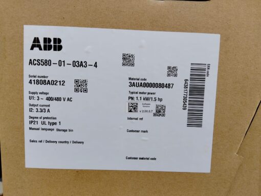 ABB VFD 1.1kW 1.5hp Brand New Box Pack